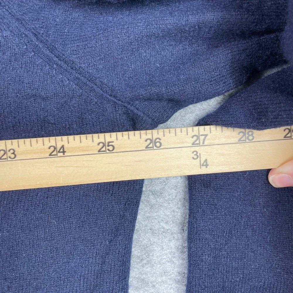 Banana Republic Sweater Mens XXL Navy Blue 100% Cashmere Crewneck Long Sleeve